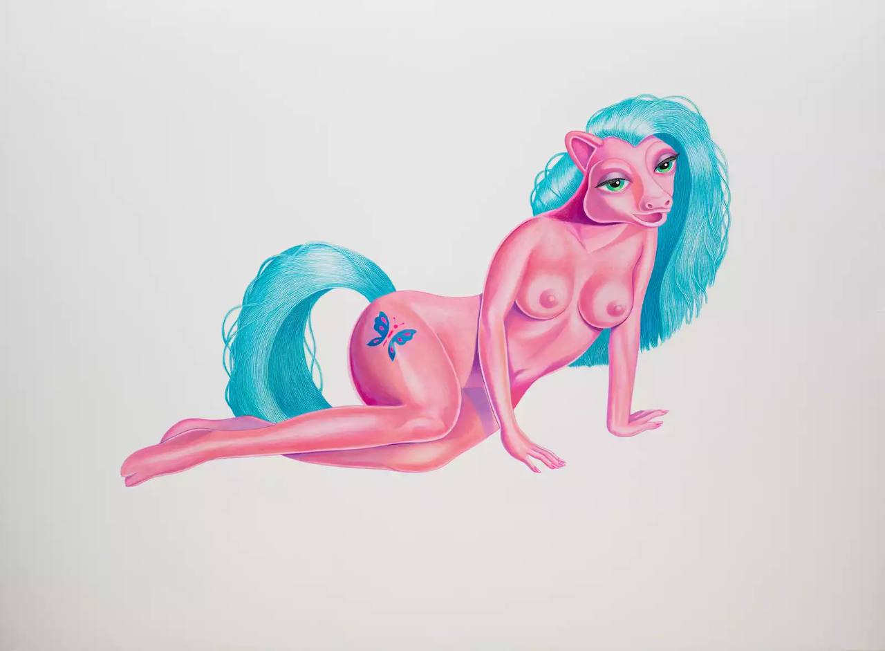 Lil Fluttershy by Matt Furie - finished original artwork